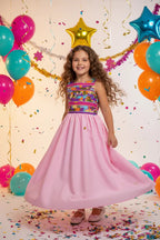 Gio's Collection Girls Princess Party & Flower Girl Dress - Babydoll Princess