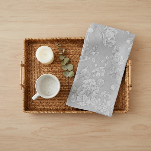 Tea Towel - Flat Tray Styling